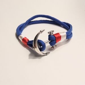 Men's bracelet layered anchor New a16